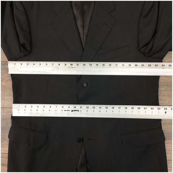 Barcelino Mens Blazer Sport Coat Three Button Casual Jacket Size 46L‎ Wool Suits - Picture 11 of 13